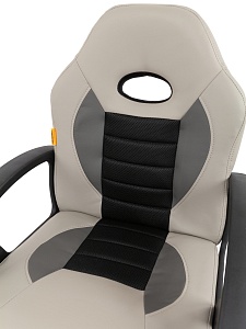 Детское компьютерное кресло CHAIRMAN KIDS 111, экокожа, серый